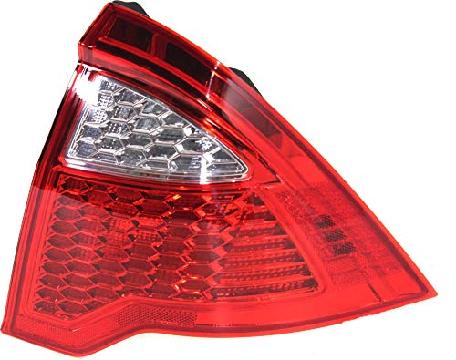 Evan Fischer Passenger Side Tail Light Compatible With 2010-2012 Ford Fusion Lens and Housing