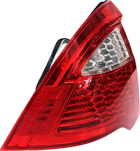 Evan Fischer Driver Side Tail Light Assembly Compatible with 2010-2012 Ford Fusion Lens and Housing