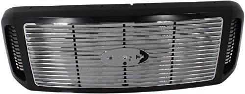 Evan Fischer Grille Assembly Compatible with 2005-2007 Ford F-250 Super Duty, 2005-2007 F-350 Super Duty, 2005 Excursion & 2005-2007 F-450 Super Duty - FO1200458