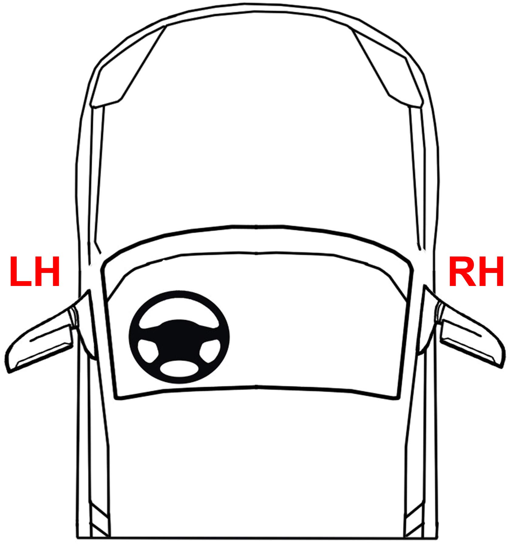 Evan Fischer Tail Light Lens and Housing Compatible with 2003-2006 Ford Expedition Passenger Side