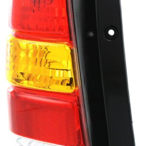 Evan Fischer Driver Side Tail Light Lens and Housing Compatible with 2001-2007 Ford Escape