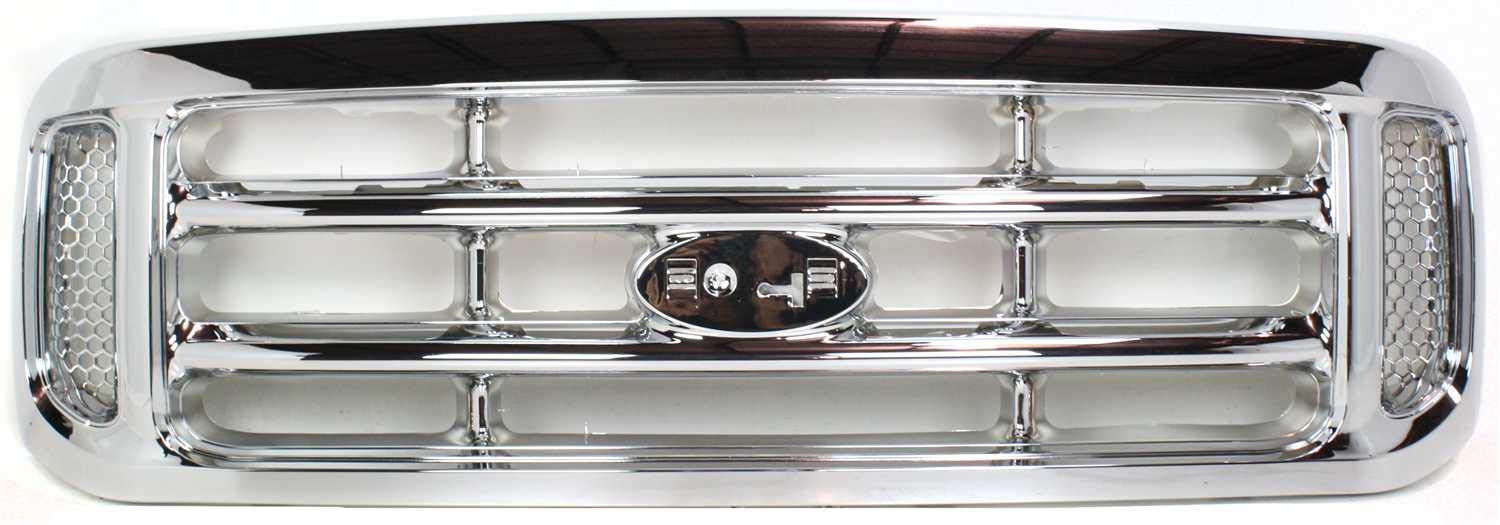 Evan Fischer Grille Assembly Compatible with 1999-2004 Ford F-250 Super Duty, 1999-2004 F-350 Super Duty, 1999-2004 F-450 Super Duty & 1999-2004 F-550 Super Duty - FO1200417