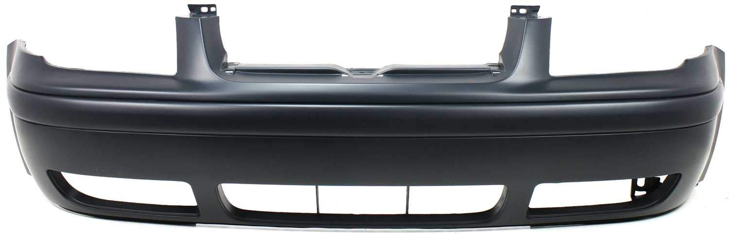 Evan Fischer Front Bumper Cover Compatible with 1999-2005 Volkswagen Jetta Primed with Built-in Molding Sedan/Wagon 4th Gen