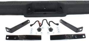 Evan Fischer Step Bumper Compatible with 1993-2011 Ford Ranger Assembly Powdercoated Black Steel Hitch Style Fleetside