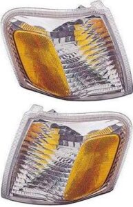 evan fischer corner parking light lamp set compatible with 2001-2005 ford explorer sport trac, fits 2001-2003 explorer sport, fo2521164 fo2520164 driver and passenger side