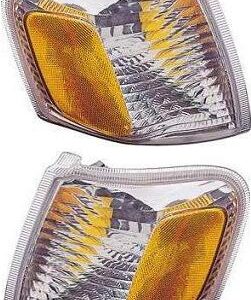 Evan Fischer Corner Parking Light Lamp Set Compatible with 2001-2005 Ford Explorer Sport Trac, Fits 2001-2003 Explorer Sport, FO2521164 FO2520164 Driver and Passenger Side