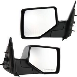 Kool Vue Left & Right Manual Door Mirrors Compatible With Ford Ranger 2006-2011 Textured Pair Extended Cab