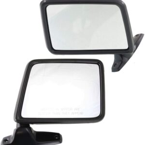 Kool Vue Left & Right Door Mirrors Compatible With Ford F-150 1985-1991 Paintable Pair