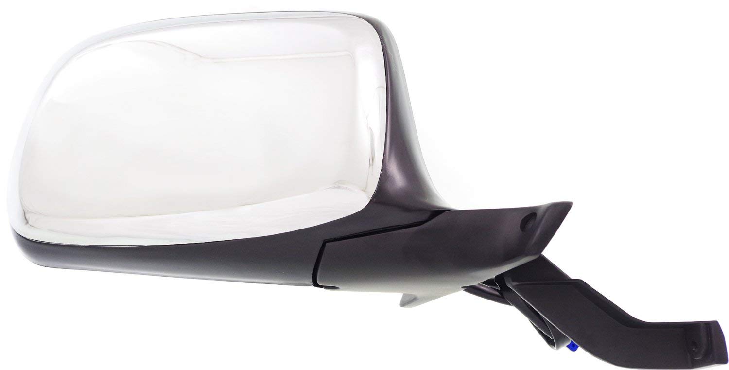 Kool-Vue Mirror Set Compatible with 1992-1996 Ford F-150, Fits 1992-1997 F-250, Fits 1992-1997 F-350, Fits 1992-1996 Bronco, Driver and Passenger Side Manual Folding, Chrome, Power Glass, Paddle Style