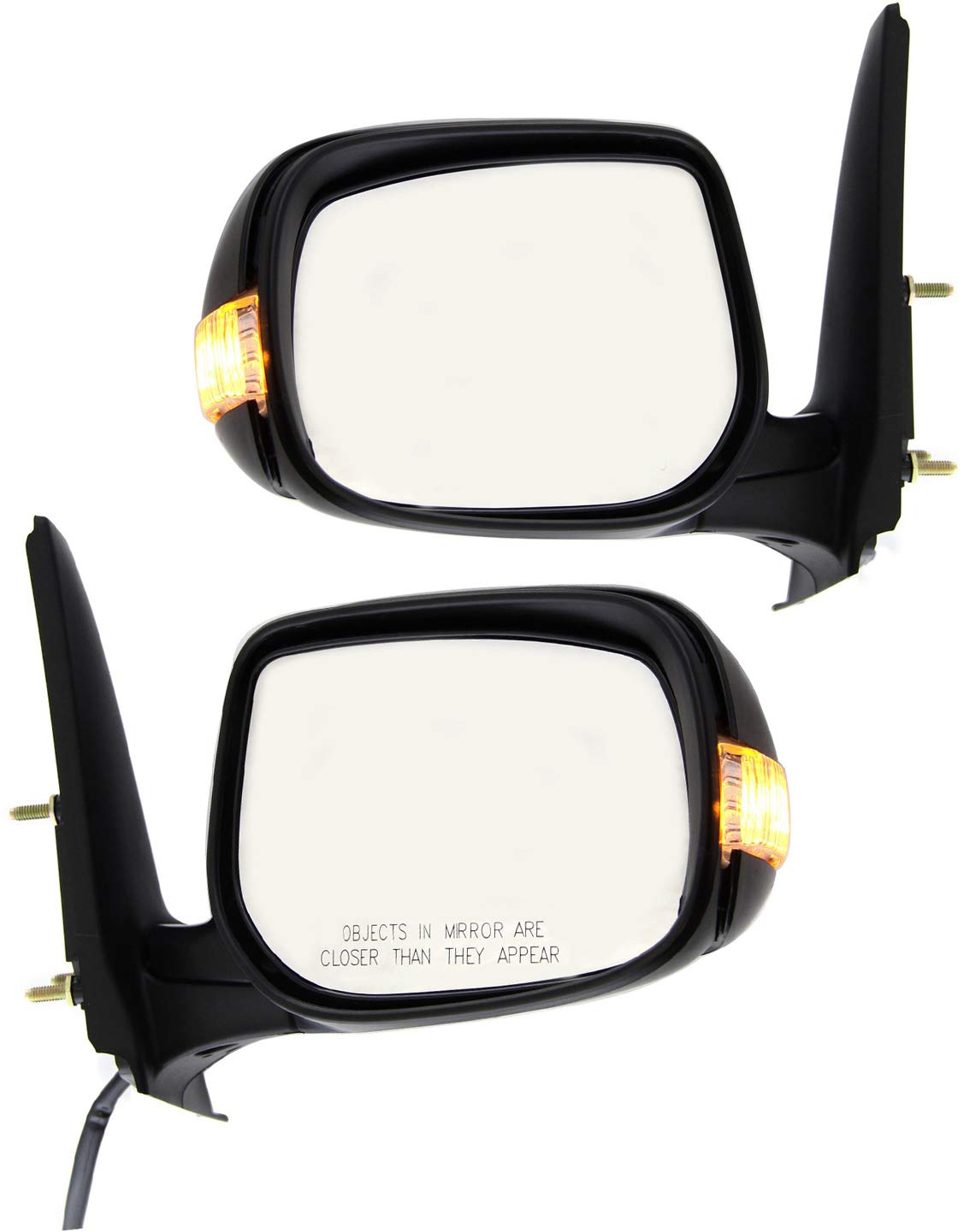 Kool Vue Left & Right Power Door Mirrors Compatible With Scion xB 2008-2015 With Signal Light Paintable Pair