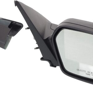 Kool Vue Left & Right Power Heated Door Mirrors Compatible With Ford Fusion 2006-2012 With Puddle Lamp with 2 Caps Pair