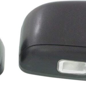 Kool Vue Left & Right Power Heated Door Mirrors Compatible With Ford Fusion 2006-2012 With Puddle Lamp with 2 Caps Pair