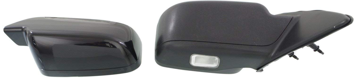 Kool Vue Left & Right Power Heated Door Mirrors Compatible With Ford Fusion 2006-2012 With Puddle Lamp with 2 Caps Pair