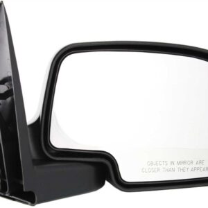 Kool Vue Left & Right Manual Non-Heated Door Mirrors Compatible With Chevrolet Silverado 1500 1999-2006 Without Blind Spot Feature Textured Pair Extended Cab & Standard Cab