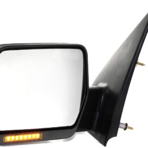 Kool Vue Left Power Heated Door Mirror Compatible With Ford F-150 2004-2006 With Signal Light Textured Crew Cab & Extended Cab, New Body