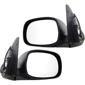 Kool-Vue Mirror Set Compatible with 2004-2006 Toyota Tundra, Double Cab Driver and Passenger Side, Paintable, Power Glass