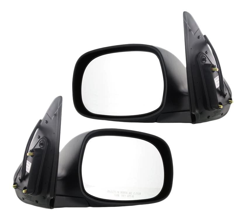 Kool-Vue Mirror Set Compatible with 2004-2006 Toyota Tundra, Double Cab Driver and Passenger Side, Paintable, Power Glass