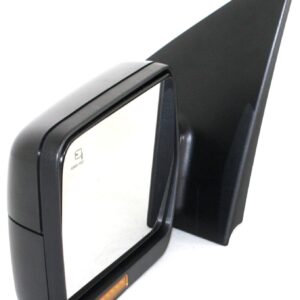 Kool Vue Left Power Heated Door Mirror Compatible With Ford F-150 2007-2008 Power Fold With Signal Light, Memory & Puddle Lamp Paintable