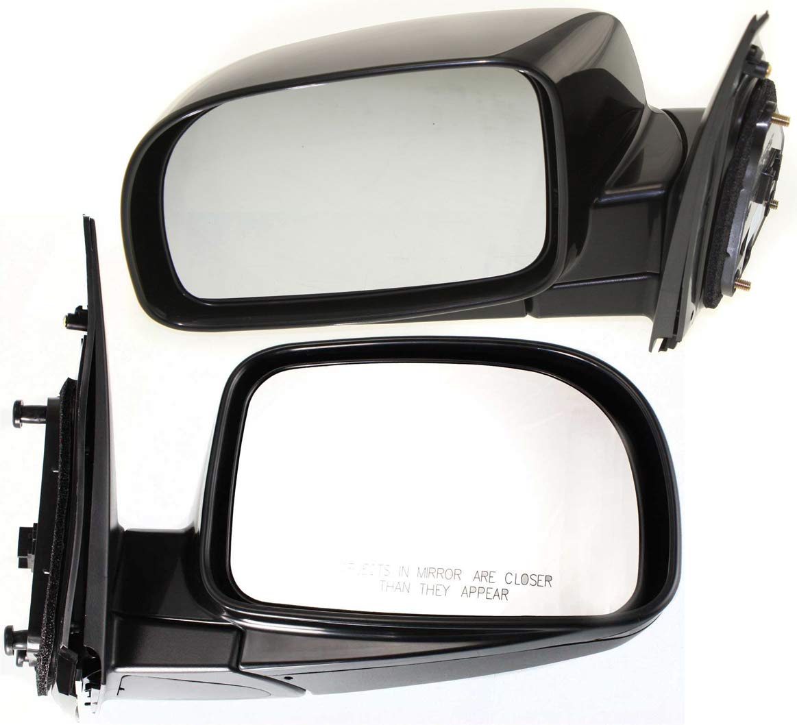 Kool Vue Left & Right Power Heated Door Mirrors Compatible With Hyundai Santa Fe 2007-2012 Paintable Pair