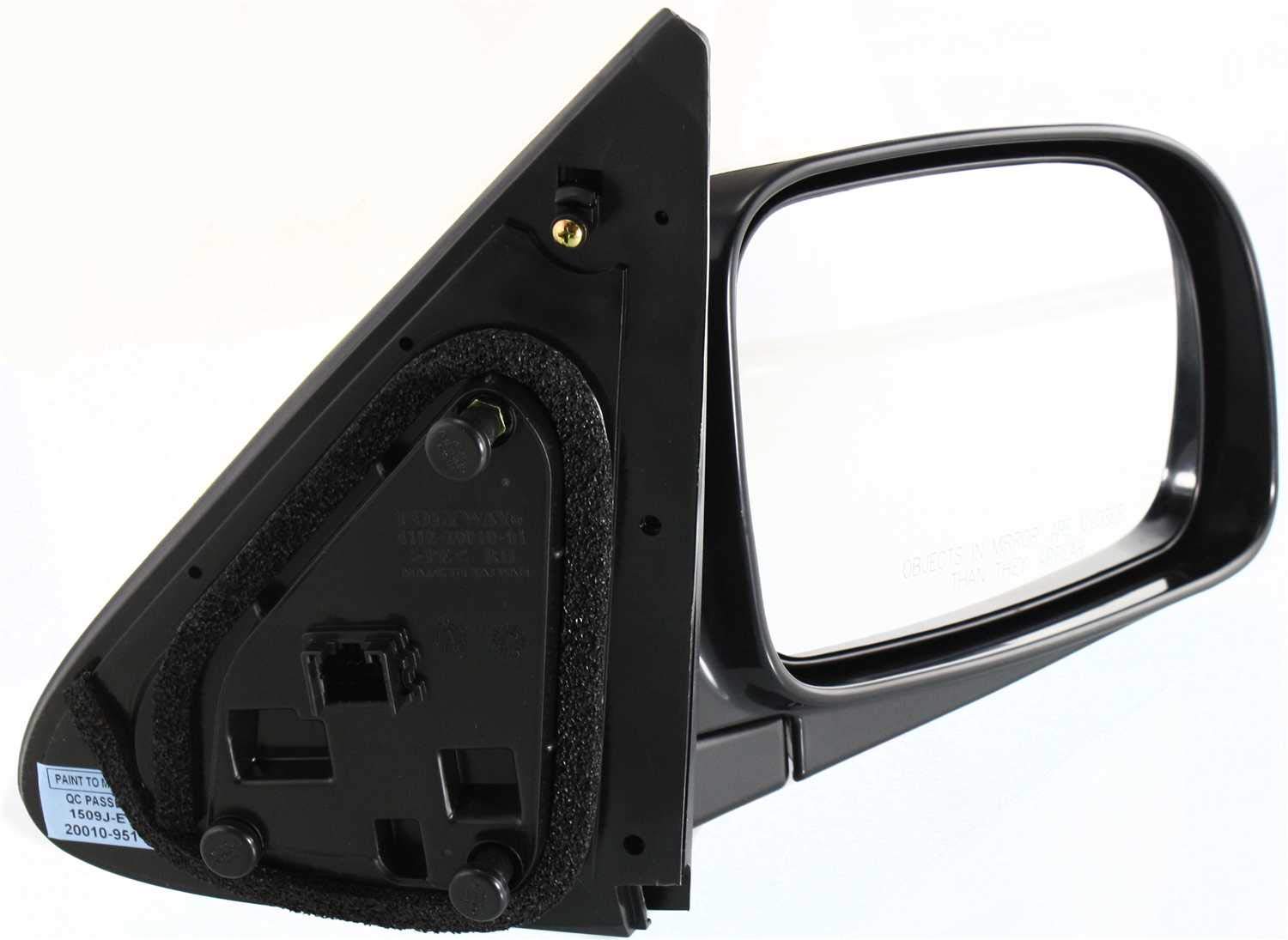 Kool Vue Left & Right Power Heated Door Mirrors Compatible With Hyundai Santa Fe 2007-2012 Paintable Pair