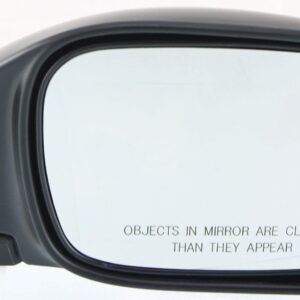 Kool-Vue Mirror Set of 2 Compatible with 1997-2001 Jeep Cherokee Driver and Passenger Side Manual Folding, Textured Black, Manual Glass