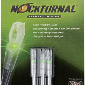 Nockturnal-X Lighted Nock for Arrows with .204 Inside Diameter Including Victory, Easton and G-Uni Brands, Green