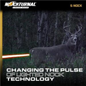 Nockturnal NT-202 -S Lighted Nock for Arrows with .244 Inside Diameter Including Carbon Tech, Victory, Carbon Impact, Carbon Revolution, Easton, Beman and PSE Brands - RED 3-Pack