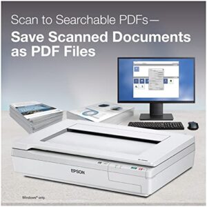 Epson DS-50000 Large-Format Document Scanner: 11.7” x 17” flatbed, TWAIN & ISIS Drivers, 3-Year Warranty with Next Business Day Replacement