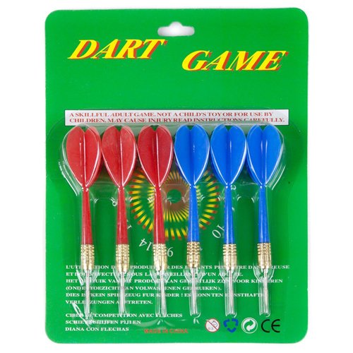 MIDWAY MONSTERS 6 Pack Steal Tip Brass Dart Set