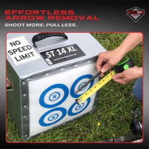 SpyderWeb ST14XL-Crossbow Archery Target for Shooting 500 FPS or More-14x14x13-Field Tip Only-No Speed Limit Stopping Power