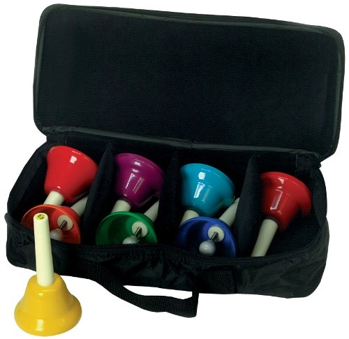 West Music HB801: 8-Note Diatonic Handbell Set with Durable Case - Perfect for Classroom, Choir, and Personal Use