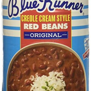 Blue Runner Creole Cream Style Red Beans, 1 Pound (Pack of 6) - Easy Heat and Serve for Delicious Meals - Authentic New Orleans Flavor