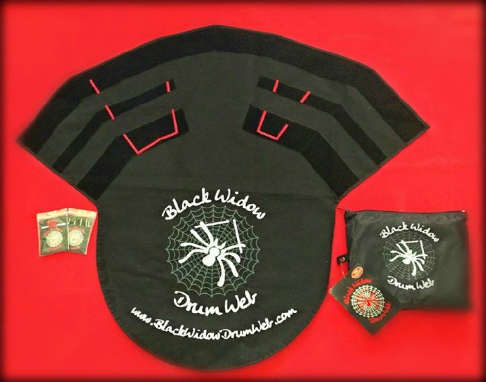 Black Widow Drum Web Anchoring Drum Mat, The Ultimate Drum Mat