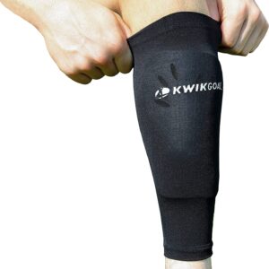 Kwik Goal Adult Shin Guard Compression Sleeves, Black