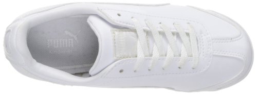 PUMA unisex child Roma Basic Sneaker, White/Light Gray, 10 Toddler US