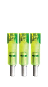 lumenok excalibur firebolt flat bolt end (3-pack), green