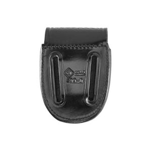 Aker Leather Products Double Handcuff Case Aker Leather 500D Double Handcuff Case, Basketweave, Velcro, Black