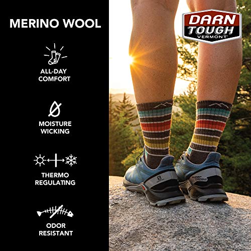 Darn Tough Vermont Merino Wool Boot Socks Full Cushion Moss Heather MD (US 7.5-9.5)