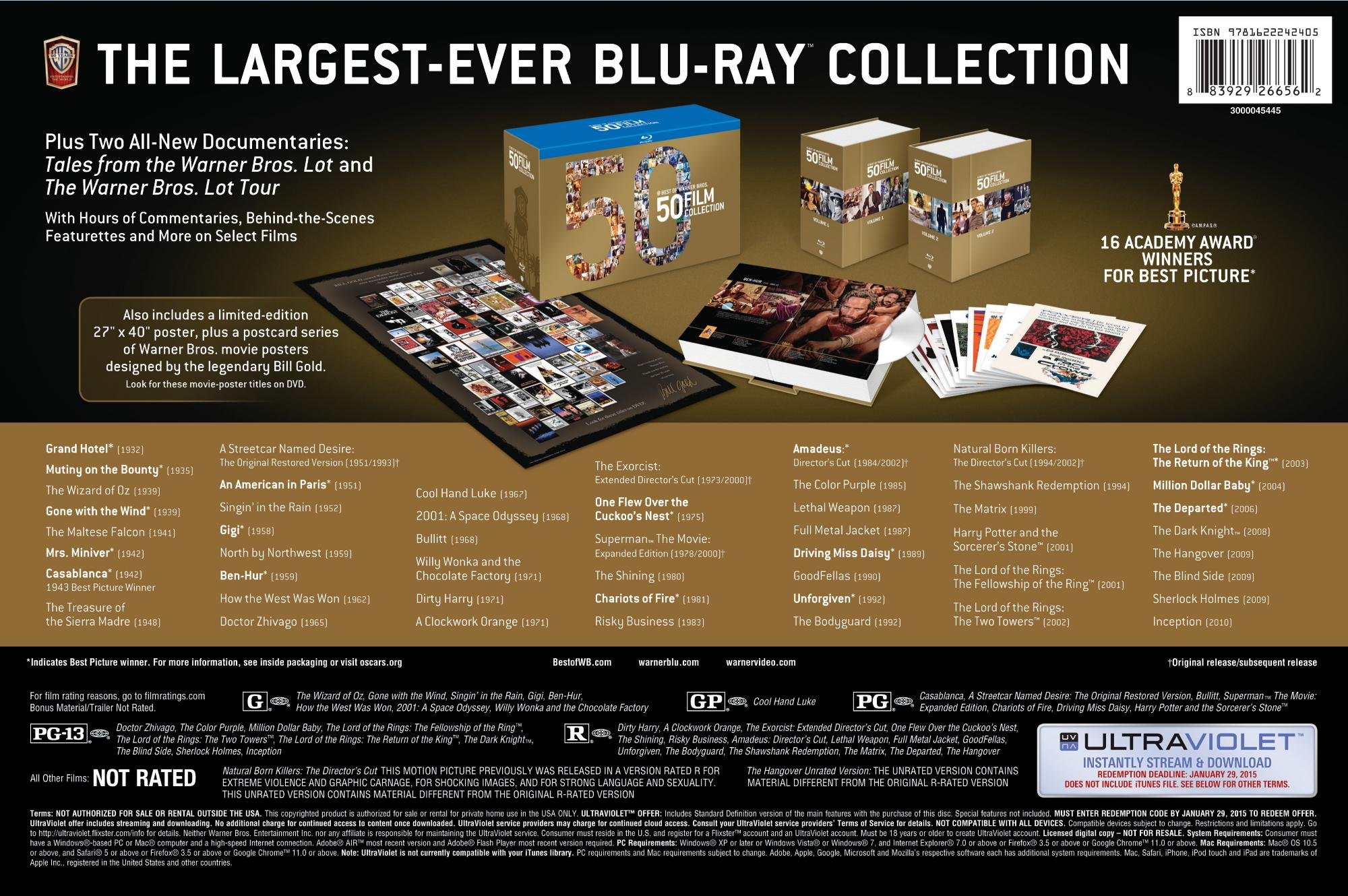 Best of Warner Bros. 50 Film Collection (BD) [Blu-ray]