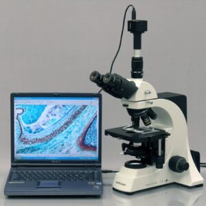 AmScope MU800 8.0MP Digital Microscope Camera for Still and Video Images, 40x Magnification, 0.5x Reduction Lens, Eye Tube or C-Mount, USB 2.0 Output, Includes Software