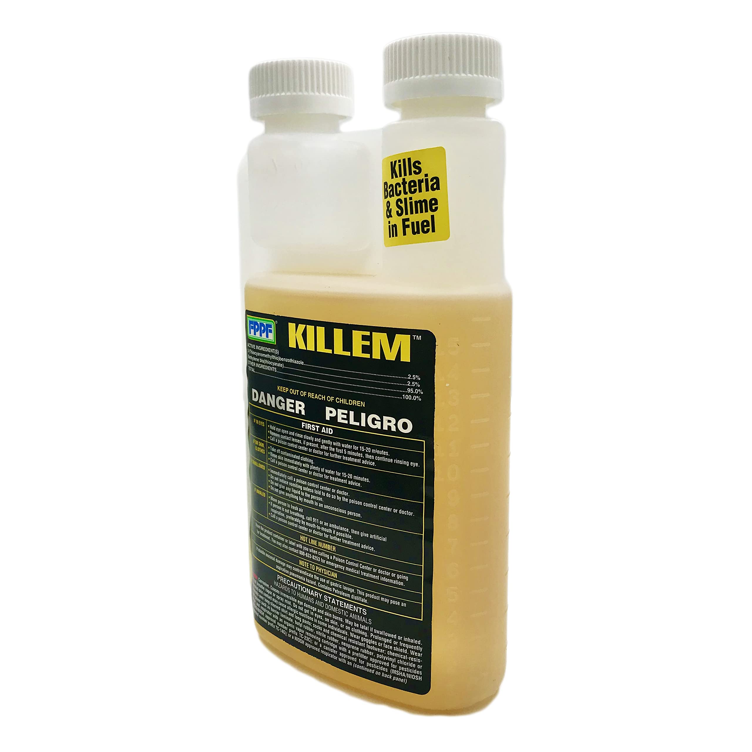 FPPF 00119 KILLEM BIOCIDE 16 OZ. BOTTLE, TREATS 1920 GALLONS OF DIESEL FUEL PER BOTTLE