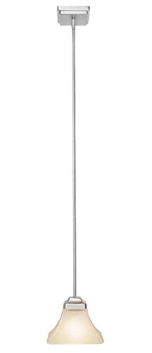 Hampton Bay Nove 1-Light Brushed Nickel Mini Pendant