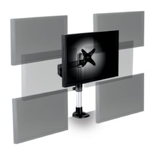 3M Dual-Swivel Monitor Arm, Black (MA140MB)