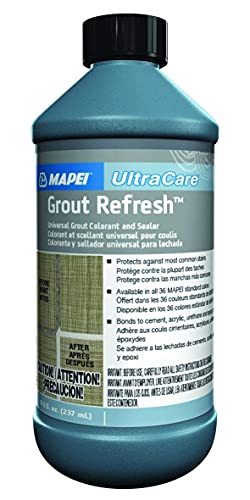 Mapei Grout Refresh Colorant and Sealer: Grout Paint and Sealant - 8 Ounce Bottle, Ivory