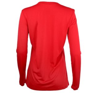 Nike Women's Long Sleeve Legend Shirt (Large, Varsity Red)