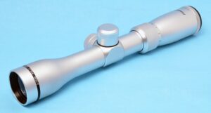 hammers long eye relief pistol scout scope 2-7x32 silver chrome with weaver rings