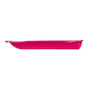 Lucky Bums Kids 48 Inch Single Person Plastic Snow Toboggan Sled for All Winter Conditions with Pull Rope for Children Ages 8 to 15, Pink