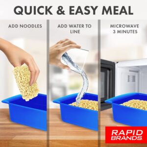 Rapid Ramen Cooker - Microwave Polypropylene Ramen in 3 Minutes - BPA Free and Dishwasher Safe - Black