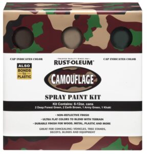 rust-oleum 269038-6 pk specialty camouflage spray pack, 12-ounce, 6-pack