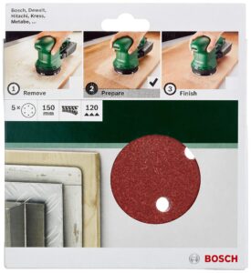 bosch 2609256a32 sanding sheet set for random orbit sanders (5-piece)